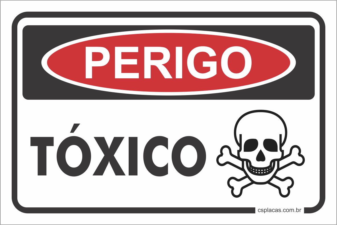 Perigo - Tóxico - Iplacas Sinalização